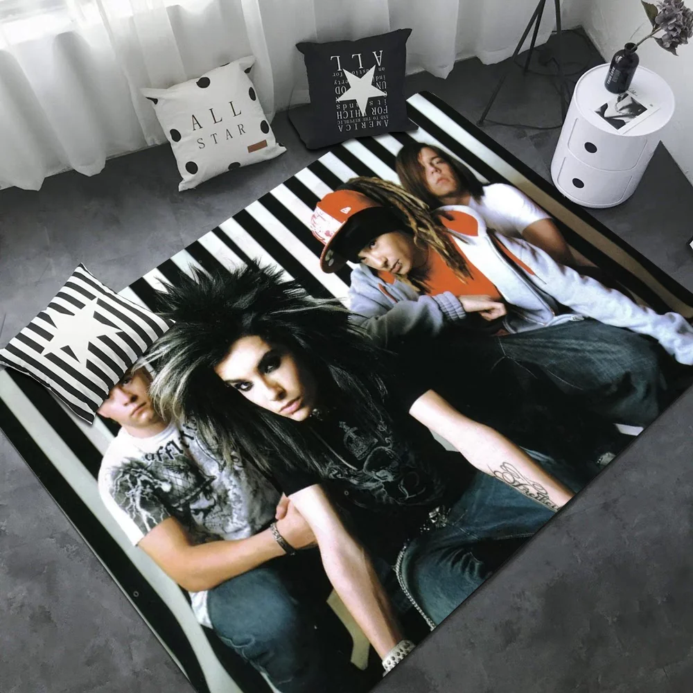 Tokio Hotel Tom Bill Kaulitz  Floor Mat Floor Mat Rectangle Anti-slip Home Soft Badmat Front Door Indoor Outdoor Mat Hotel Mat