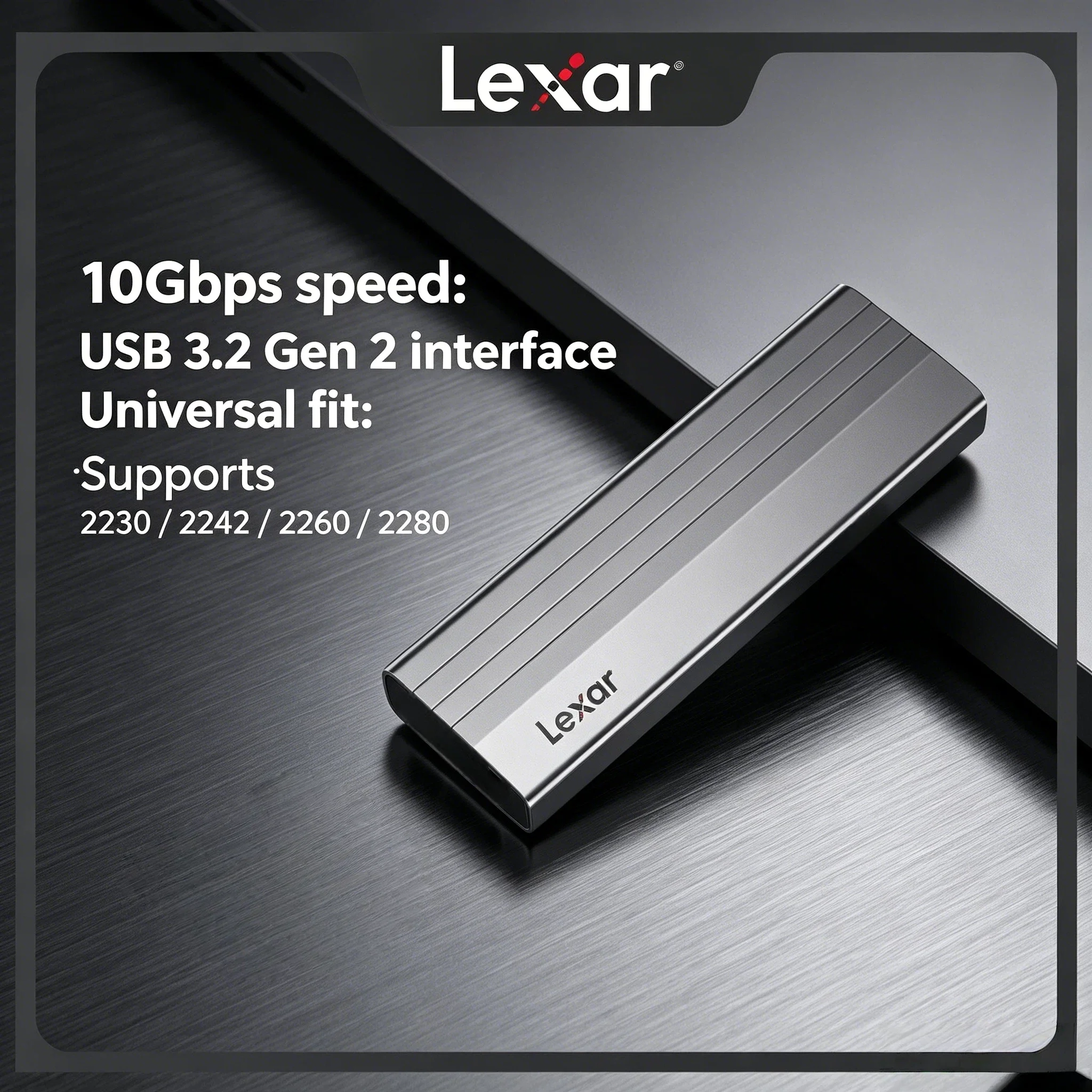 gabinete-externo-lexar-original-e300-tipo-c-m2-ssd-usb-32-gen-2-para-hds-moveis-2230-2242-2260-2280-nvme-v30-pro