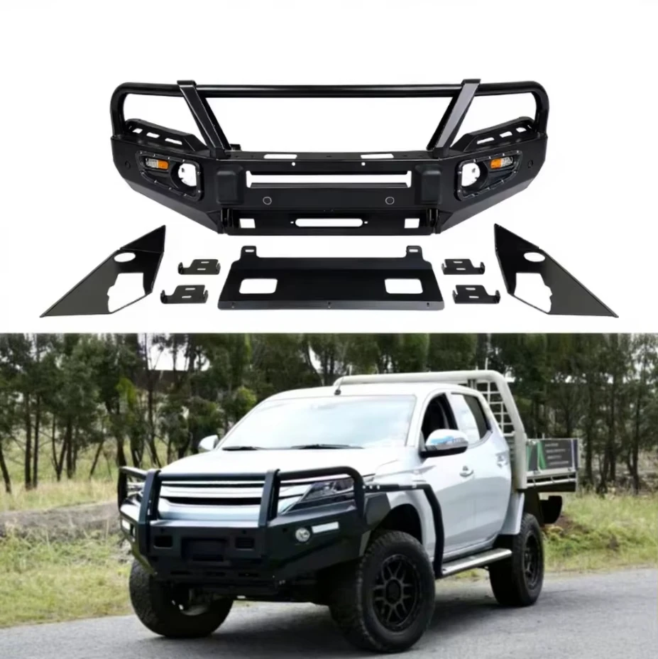 

Premium Steel Competition Front Bumper For Mitsubishi Triton Ultimate Off-Road Protection