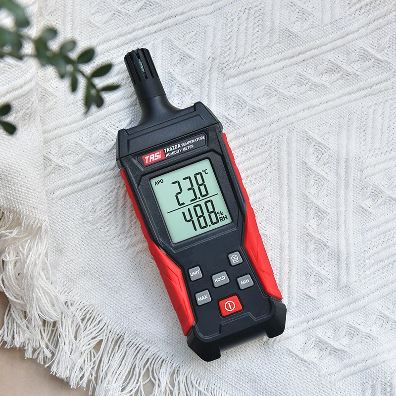 Teance Handheld Thermohygrometer TA620A Industrial High Precision Household Indoor Temperature and Humidity Detector