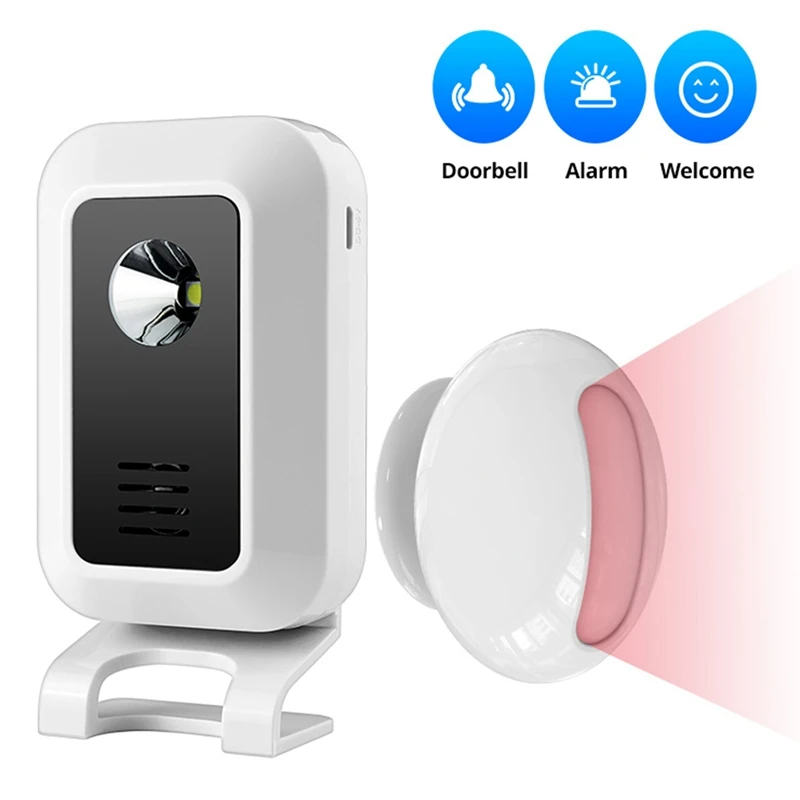 1 Set Shop Entry Infrared Split Sensor Doorbell Wireless Sensor Doorbell Motion Sensor Bell