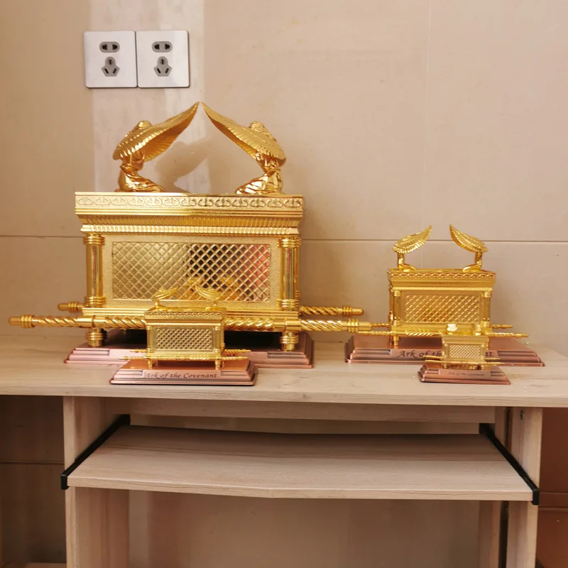 Israel Judaism Alloy Ark Home Classical Decoration Christian Supplies Party Gift Gold Lamp Table Ark Of The Covenant