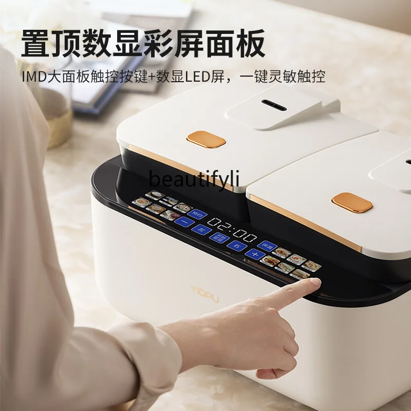 جهاز طبخ الأرز ذو الصفرا المزدوجة للمنزل الذكي متعدد الوظائف