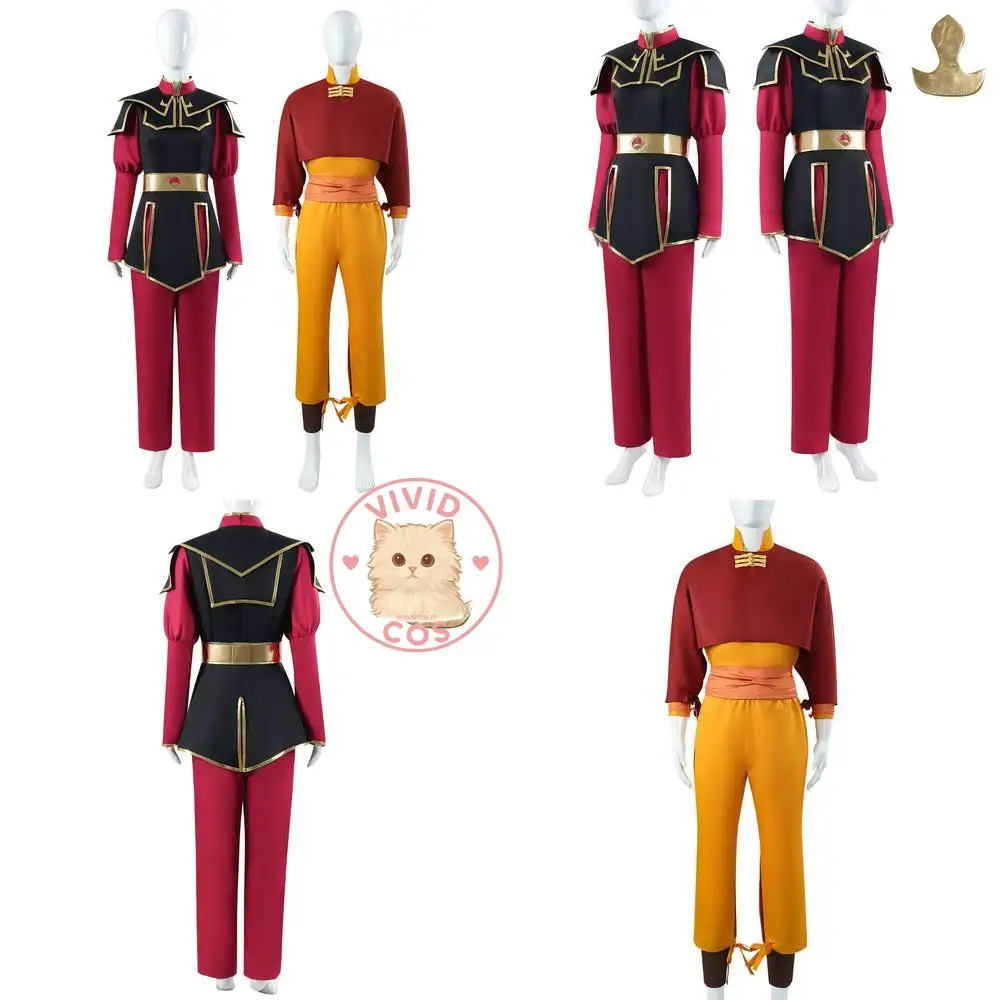 

The Last Airbender Cosplay Costume Anime Azula Classic Role Play Outfit for Adults Comic Con Halloween Party Suits
