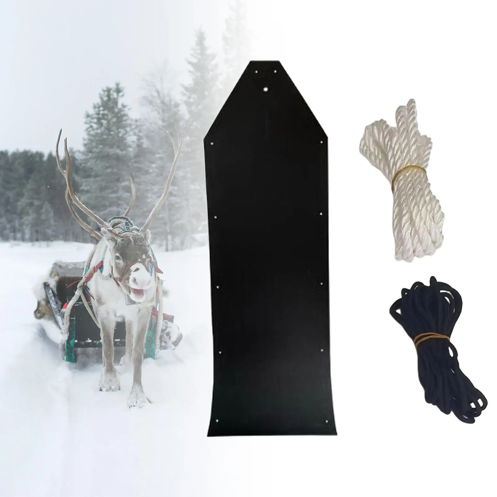 Deer Drag Sled Game Glide Elk Cart Game Hauler Portable Snow Sleds with Rope