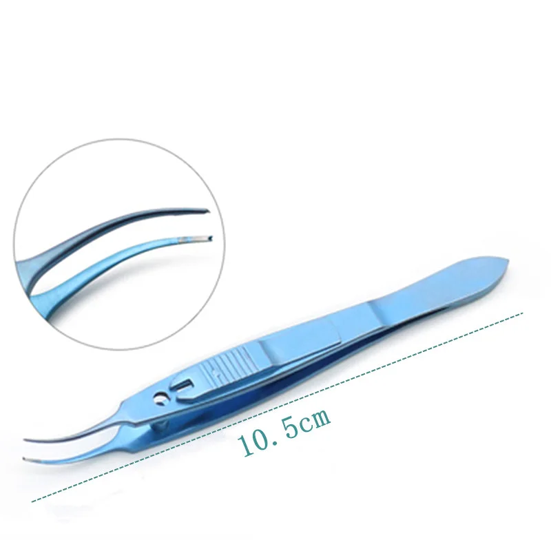 Strabismus Tweezers Micro Tweezers Strabismus Tweezers Beauty Tweezers Ophthalmology Microscope Tooth Lock Type Surgical Instrum