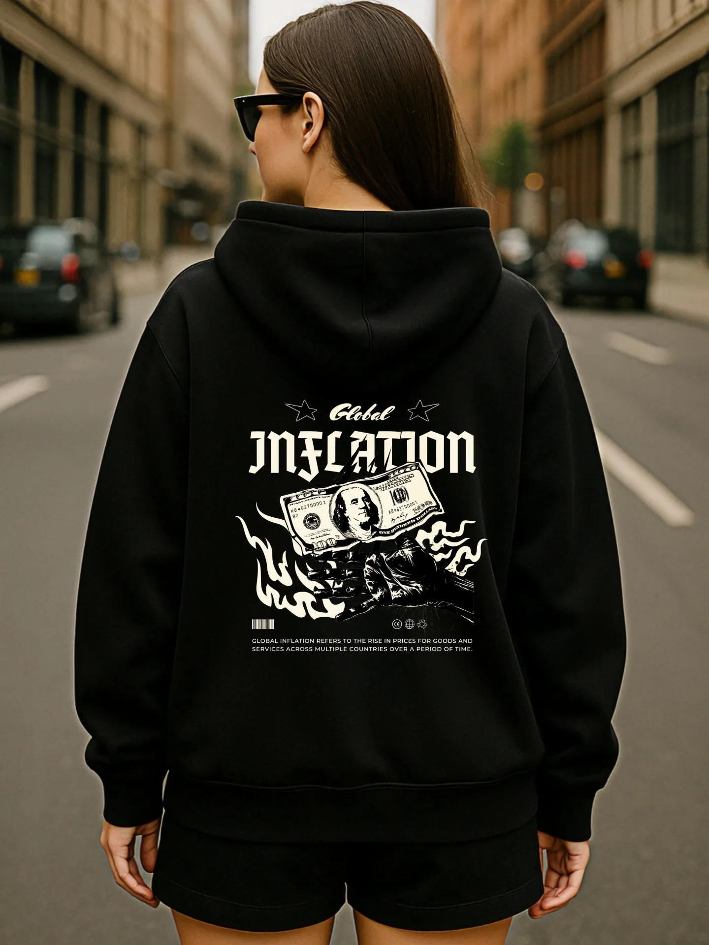 Bluza z kapturem damska, uroczy nadruk z psem, casualowa estetyka, miękki materiał, na co dzień, dla kobiet