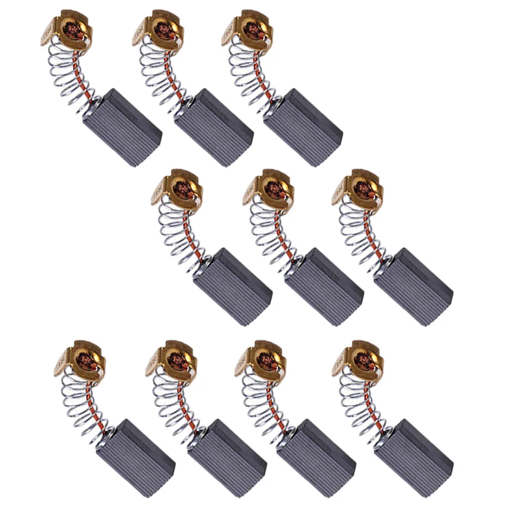10pcs Carbon Brushes For CB104 CB106 CB116 Planer 6X10X15mm For Circular Saws Chop Saws Angle Grinder