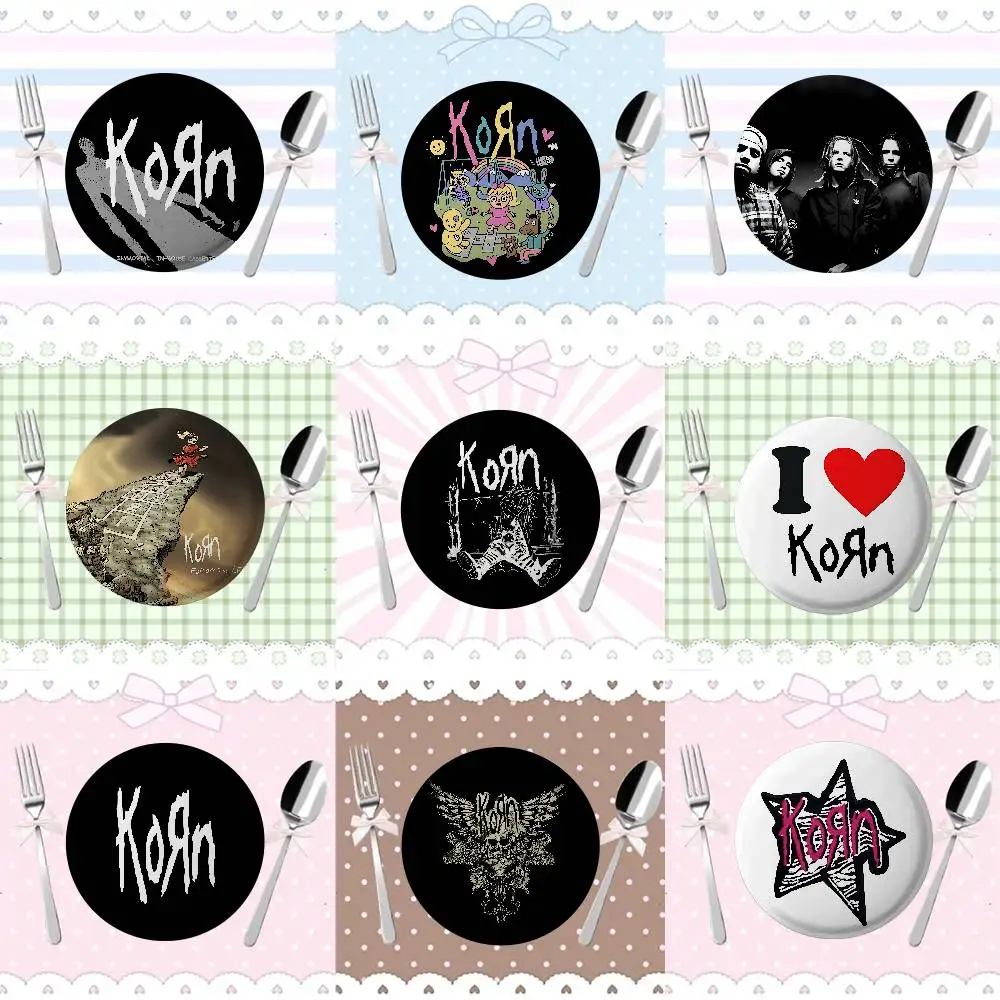 

Band R-Rock Korn Badges Fans' Cartoon Lapel Pins Brooch Emblem Trinkets Gifts Folks Backpack Decor Jewelry Pieces