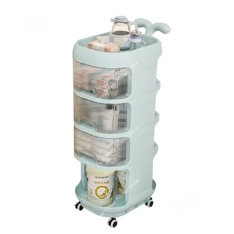 

Modern Multi-Layer Storage Holders Kitchen Seasoning Bottle Rack Trolley Cart Household Living Room Snacks Toys Clutter b