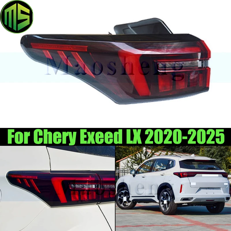 

Задний бампер Maosheng, задний фонарь, задний фонарь для Chery EXEED TX TXL 2021-2024, задний фонарь, задний фонарь, стоп-сигнал, стоп-сигнал