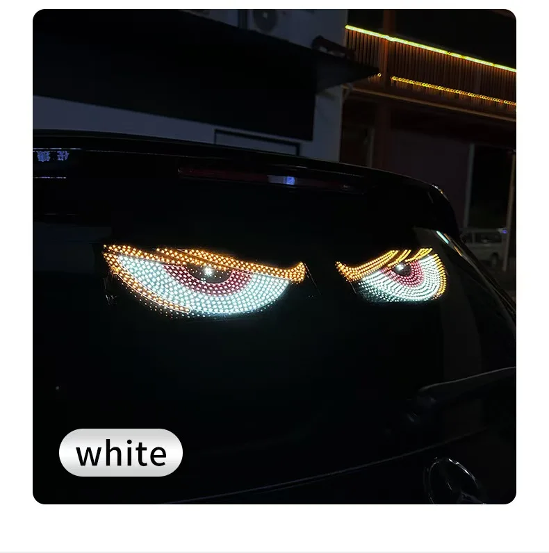 LKW-Teufelsaugen-Licht RGB Dynamisches Dämonenauge Dekoratives LED-Display Pixel-Panel Windschutzscheiben-USB-5V-Multimodus-Lampe – Detail 12
