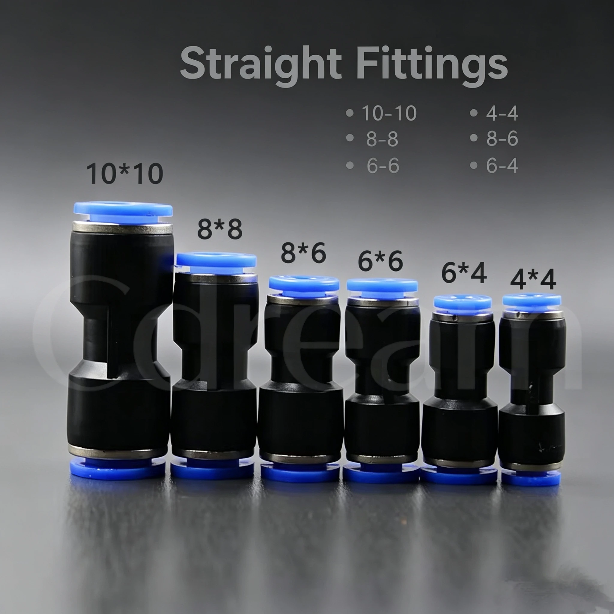 10 stks Pneumatische Fitting OD 4 6 8 10 12 16mmTube Connector Fittings Lucht Waterleiding Push In Quick Air Connect