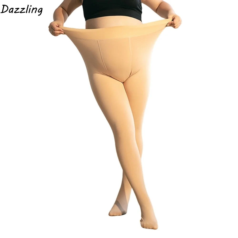 

Winter Tights High Waist Pantyhose Warm High Elastic Thick Leggings Women Female Stockings Solid Color Thermal Pantyhose Women