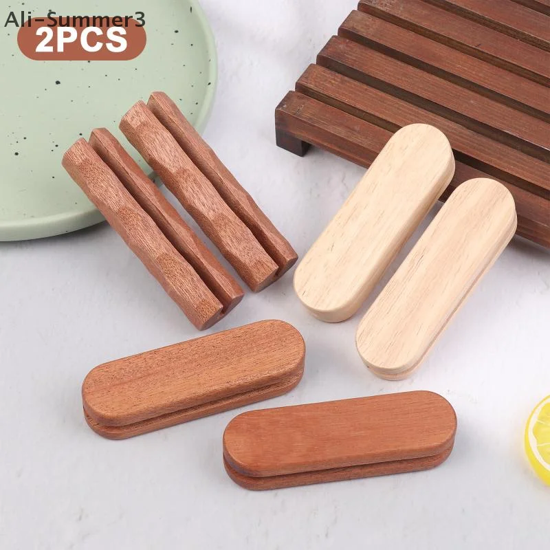 2Pcs Sapele Pan Insulated Grip Anti Scald Grill Pan Insulated Grip Heat Resistant For Cookware Sauce Pan Sauteing Grilling Pan