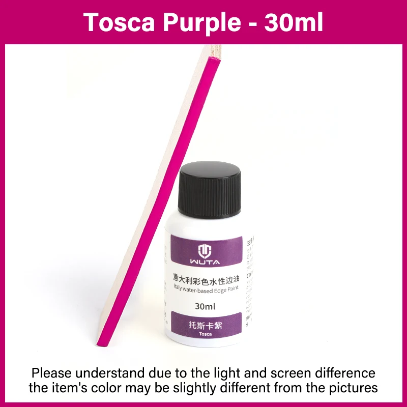 WUTA 30 ml professionelle Lederrandfarbe, Ölfarbe, Randverband, Farbmäntel, Leder-Finish, Zubehör, DIY-Handwerk, Leder-Schuhkanten