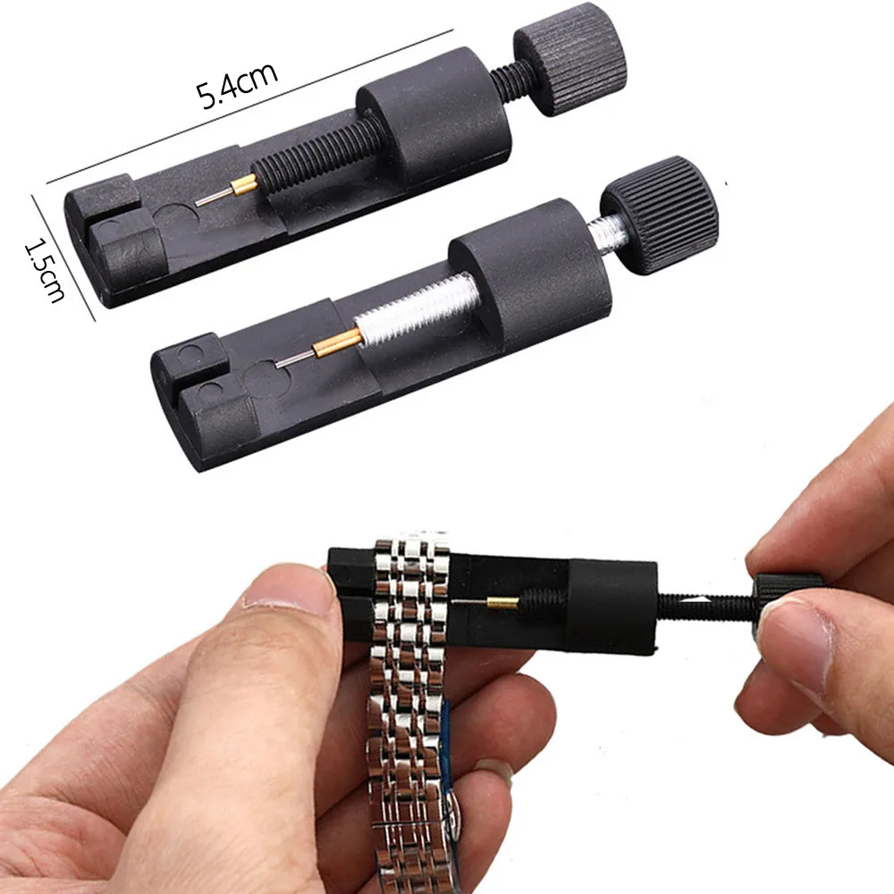 Watch Link Remover Adjuster Tool Bracelet Band Strap Metal/plastic Pins Repair Tools Kit