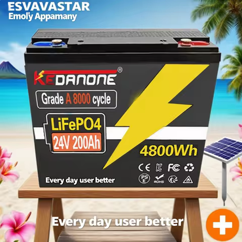 32700 ⚡2025⚡LiFePO4 24V 220AH⚡Battery Built-in 100msrv Rechargeable Ferrous lithium phosphate Solar Off-grid Battery.