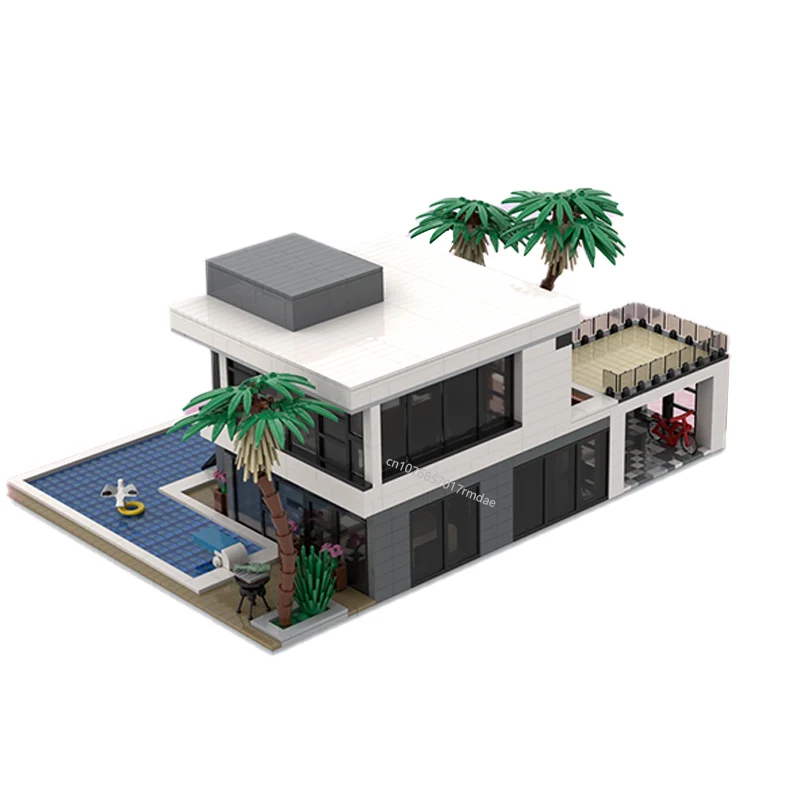 Moc Modular Casa Building Blocks, venda quente, Street View, personalizado moderno, DIY ideias criativas, brinquedo infantil, presente de aniversário, cidade, 3156pcs