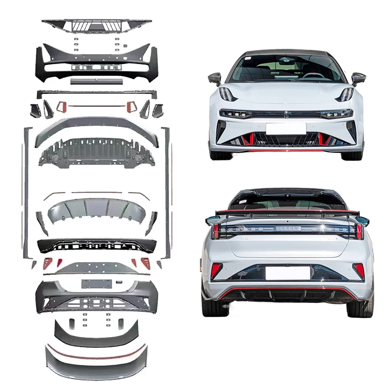 

Новое поступление, комплект кузова для ZEEKR 001, модернизированный FR дизайн, комплект кузова, автомобильные бамперы, передний бампер, передняя губа, задний бампер, спойлер