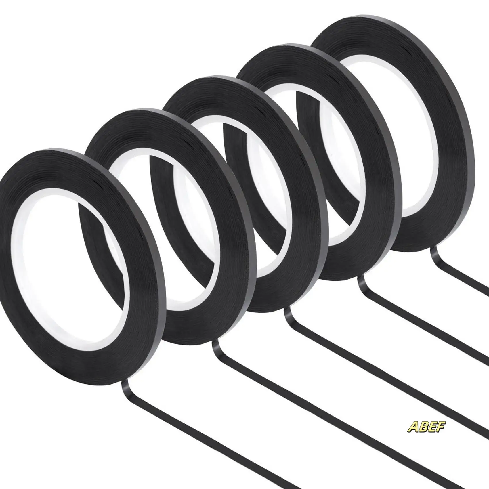 32 Pcs Whiteboard Graphic Chart Tape,Dry Erase Board Art Tape,Thin Black Gridding Graphic Tape,3Mm Width,Glossy Black