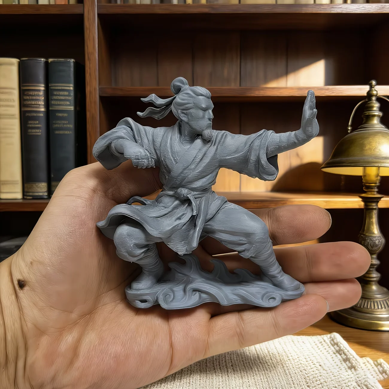 Martial Arts Kung Fu Figurine Statue, Cool Home Decor, Desktop Ornament, Fun Holiday Gift