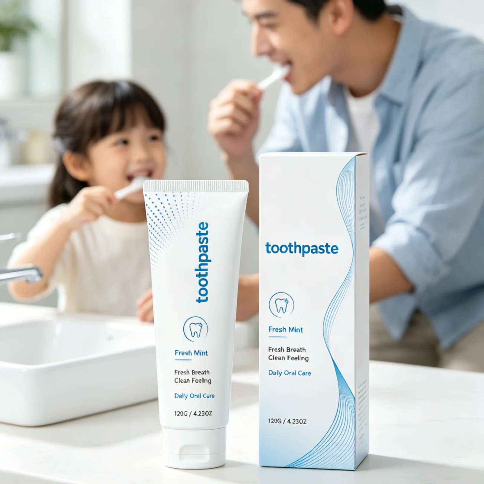 Dental Toothpaste Teeth Cleaning Breath Freshening Smooth Texture Rich Foam Mild Non Irritating Daily Oral Care Toothpaste 120g