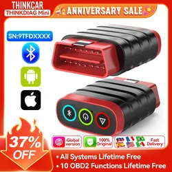 Thinkcar thinkdiag mini obd2 scanner ferramenta de diagnóstico oe sistema completo scanner carro para ios android leitor código falha atualização gratuita