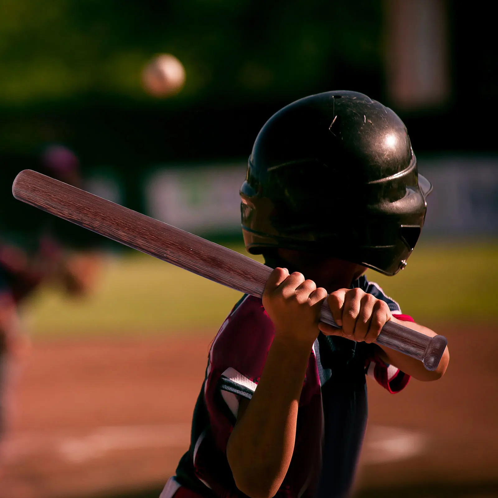 

Wooden Baseball Bat 55cm Length 44mm Diameter Durable Lightweight Practical Usage Outdoor Sports Supplies Stick