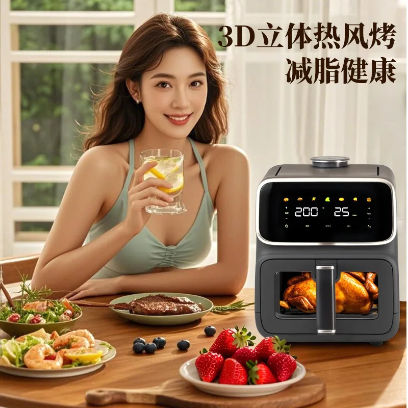 تكون مناسبة للقائمة، مقلاة كهربائية دقيقة للتحكم في درجة الحرارة، قلي صحي منخفض الدهون، مقلاة هوائية قابلة للتخصيص