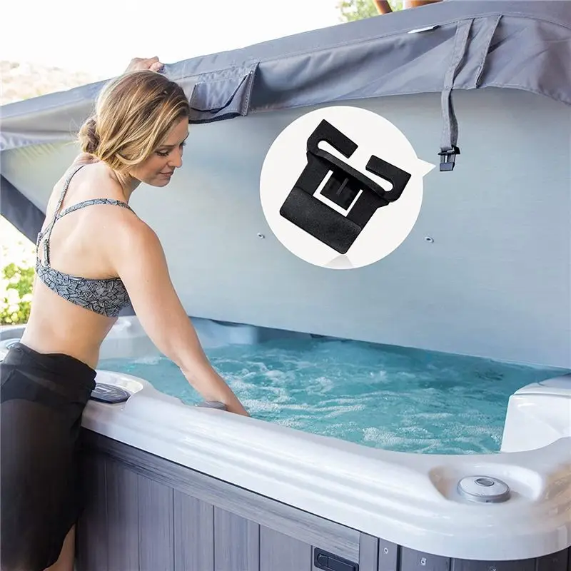 A89E-8 Sets Spa Hot Tub Cover Broken Latch Repair Kit Spa Cover Lock Slot Accessories Latches Clip Lock With Keys And Screws