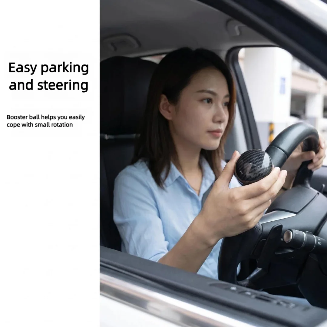 Car Steering Wheel Booster Ball, Universal Labor-Saving Turning Auxiliary, Non-Slip Auto Control Helper for Driving