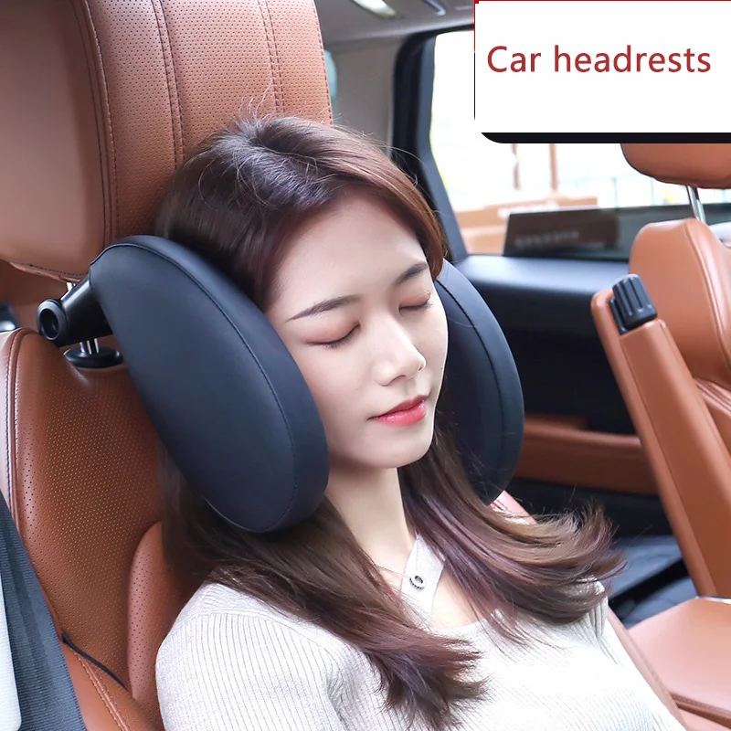 

Car headrest memory cotton side sleeping headrest, car sleeping artifact, car rear seats, minimalist leather pillow