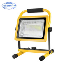 VOLODYMYR LED Rechargeable Portable Work Light 80W with Stand Waterproof Floodlight for Outdoor Camping Hiking Garage Emergency