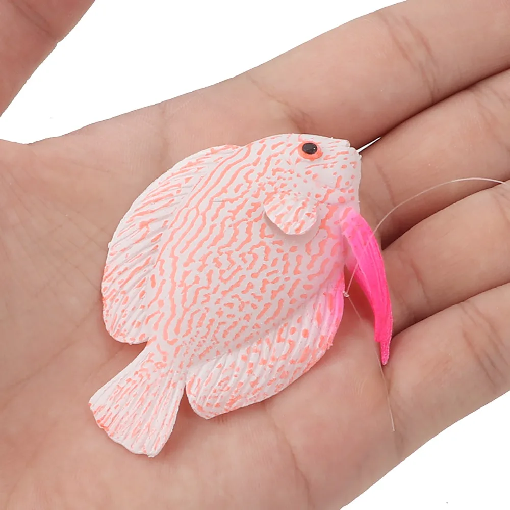 

4PCS Set Silicone Aquarium Artificial Fake Fish Luminous Lifelike Luminous Fish Moving Floating Realistic Appearance