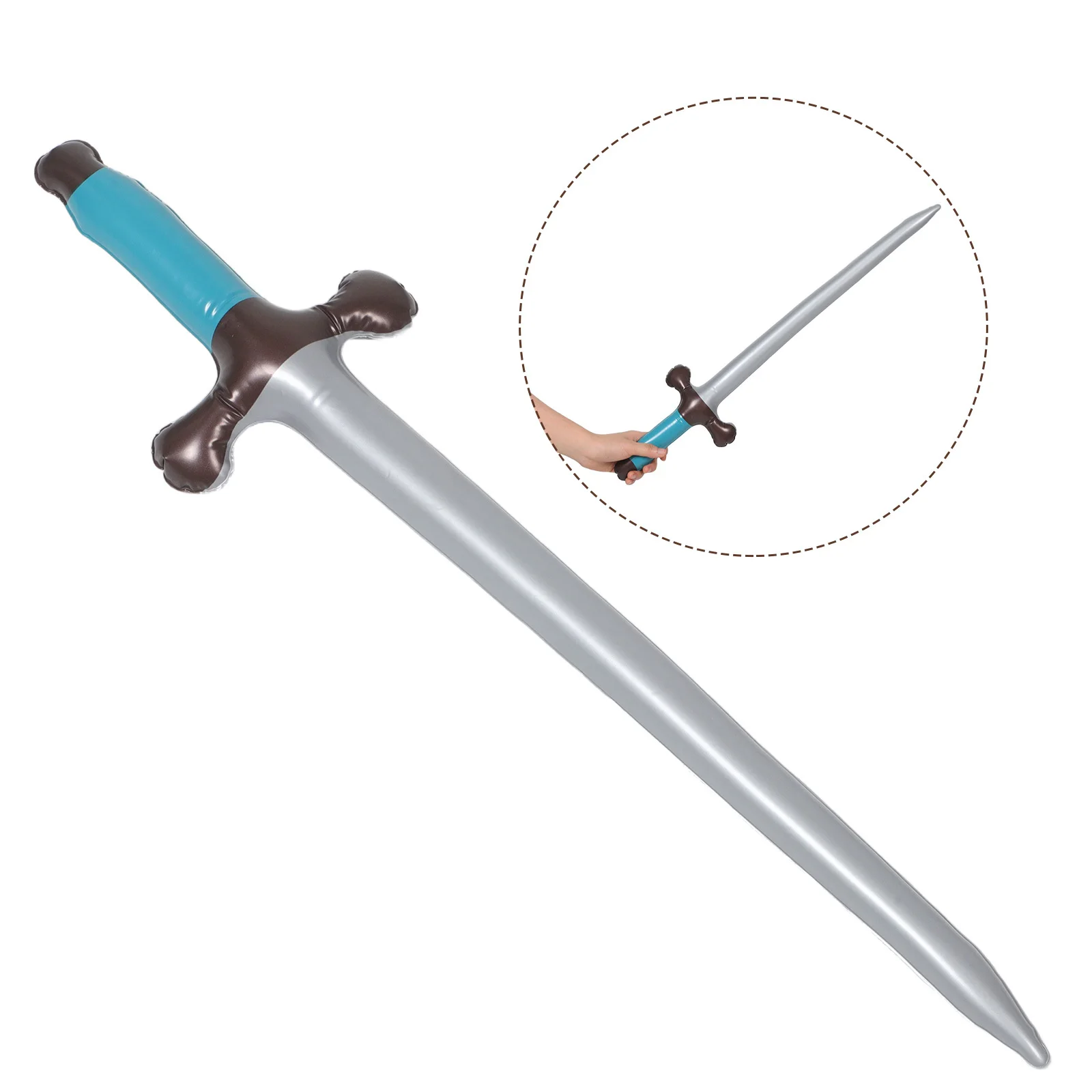 子供用インフレータブル海賊刀9本セット、安全なPVC製、ロールプレイング、パーティーデコレーション、想像力豊かな遊び、屋外ゲーム用