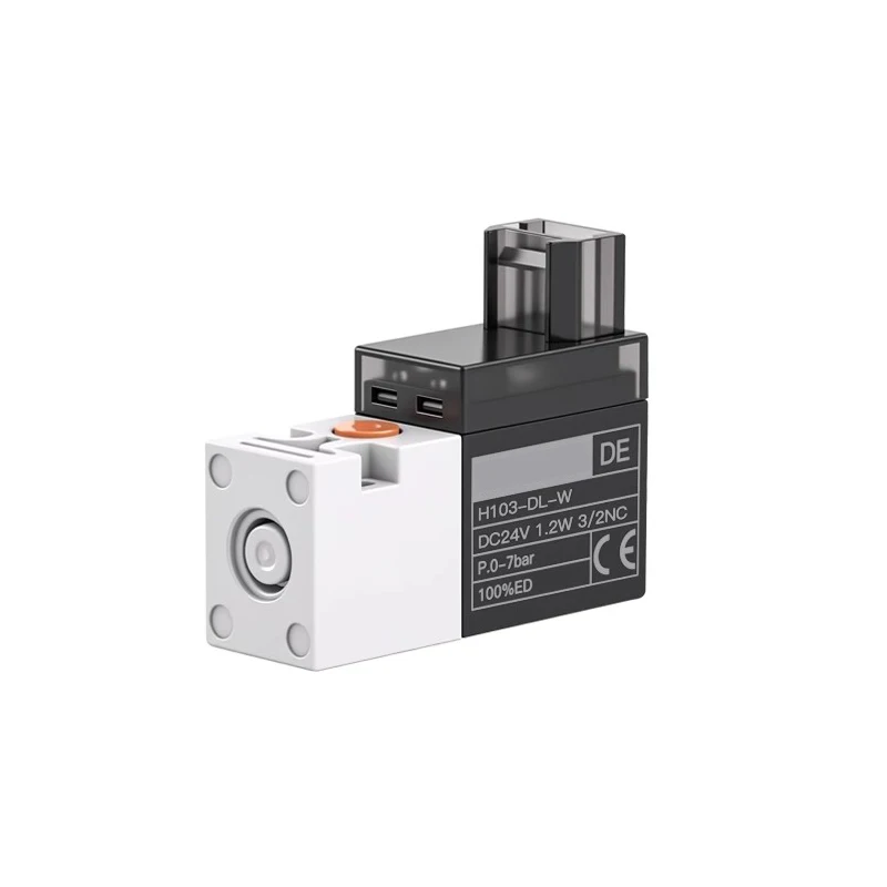 

L Type Vertical Plug Wire High-frequency Micro Solenoid Valve 10MM Air Valve 30Hz Two-position Three-way Control Valve