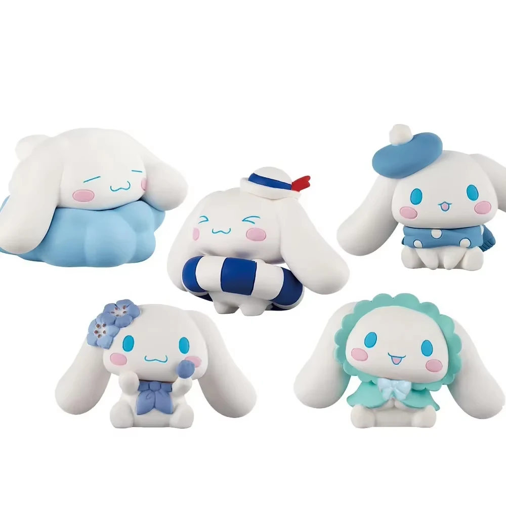 Boîte mystère Kawaii Sanrio Cinnamoroll Gasha, figurine d'anime en PVC, modèle de jouet, poupées d'anime faites à la main, jouets, ornements, cadeaux pour enfants