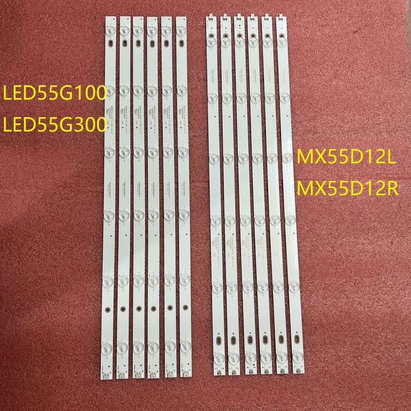 12pcs LED Backlight Strip For Konka 55MH303ANTS F55D8000K LED55G100 LED55G300 MX55D12L MX55D12R-ZC14F-01 ZC21FG-01 303MX550036