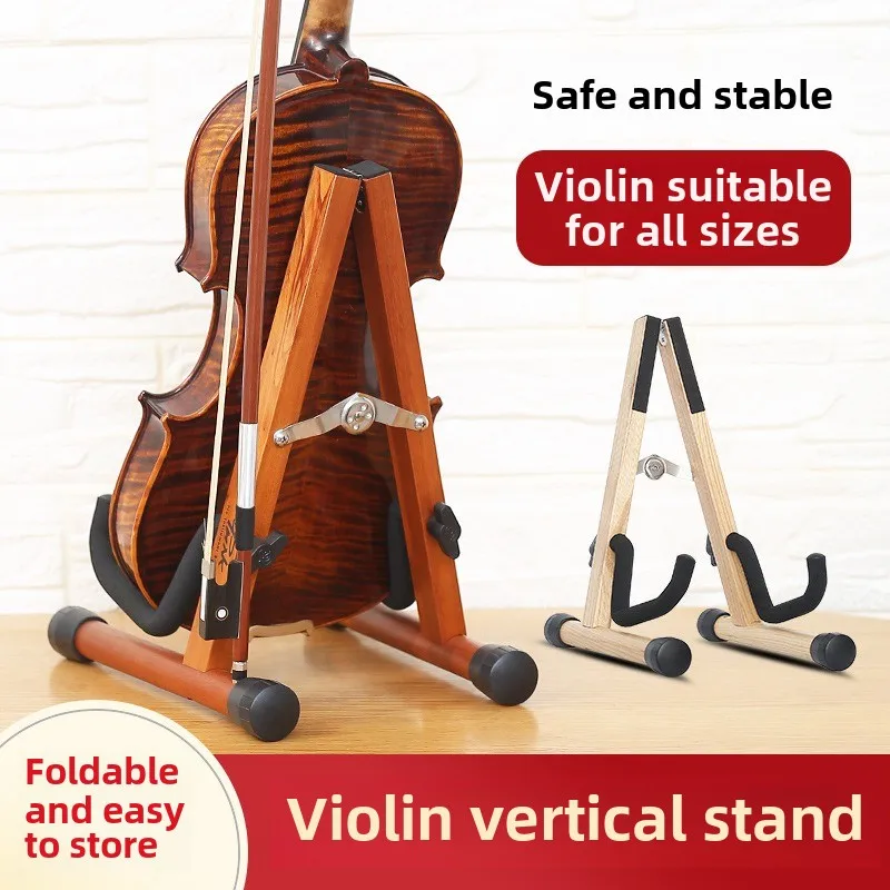 Adjustable Violin Holder Store Storage Display Rack Instrument Shelves Accessorie Retractable Foldable Fiddle Bracket Sponge Pad