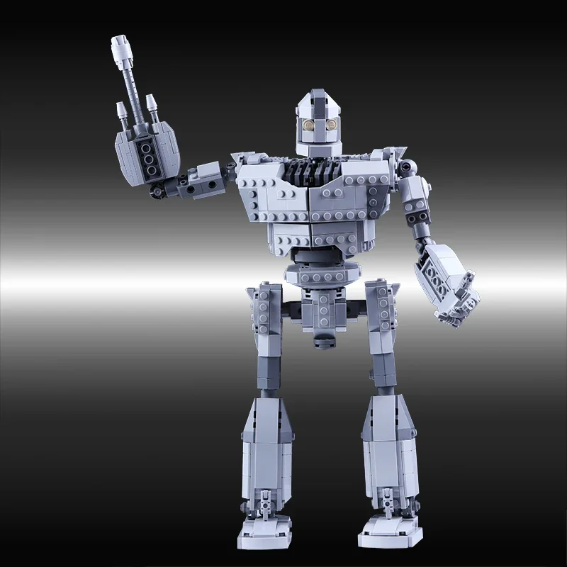 เหล็กยักษ์ Mecha Building Blocks ชุดหุ่นยนต์เหล็ก Sci-Fi ภาพยนตร์ตัวเลขยักษ์ของเล่นของขวัญวันเกิดสําหรับผู้ใหญ่และเด็กชาย