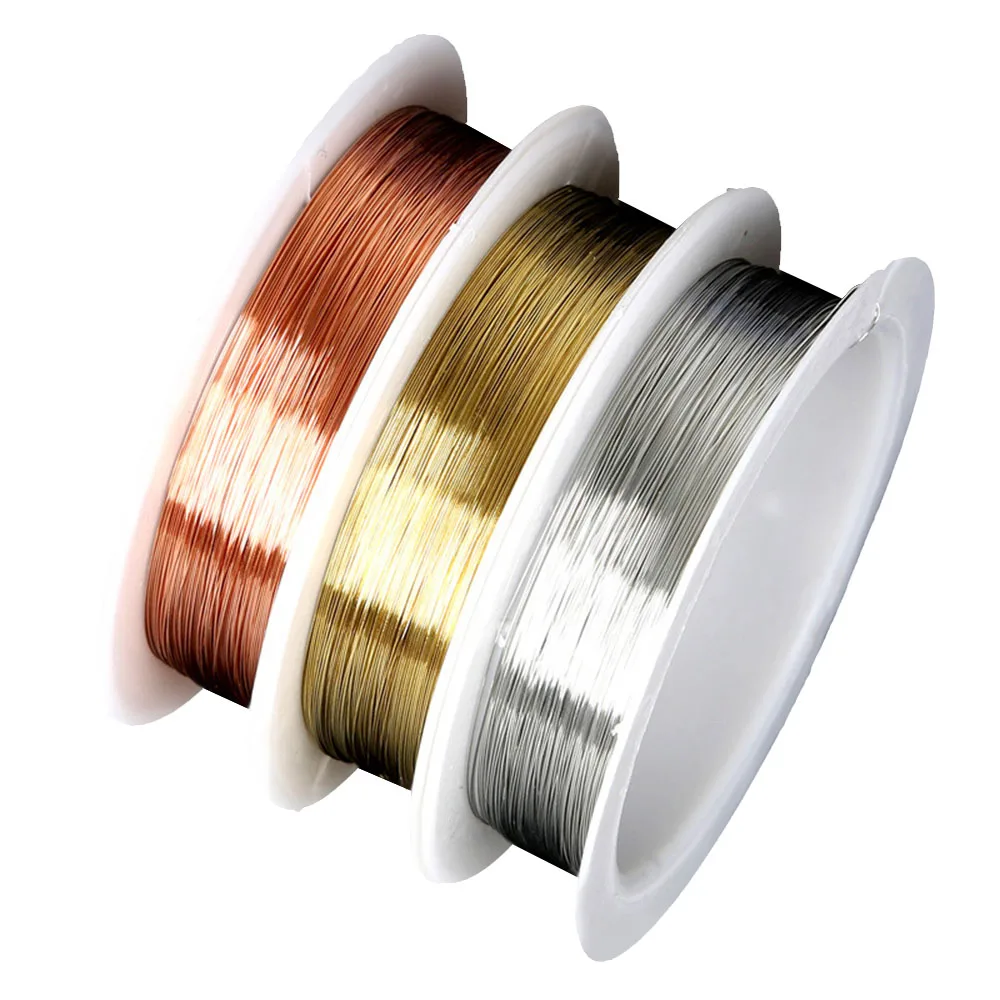 Jewelry Wire Craft Wire Tarnish Resistant Jewelry Beading Wire Copper Beading Wire for Jewelry Making Supplies and Crafting