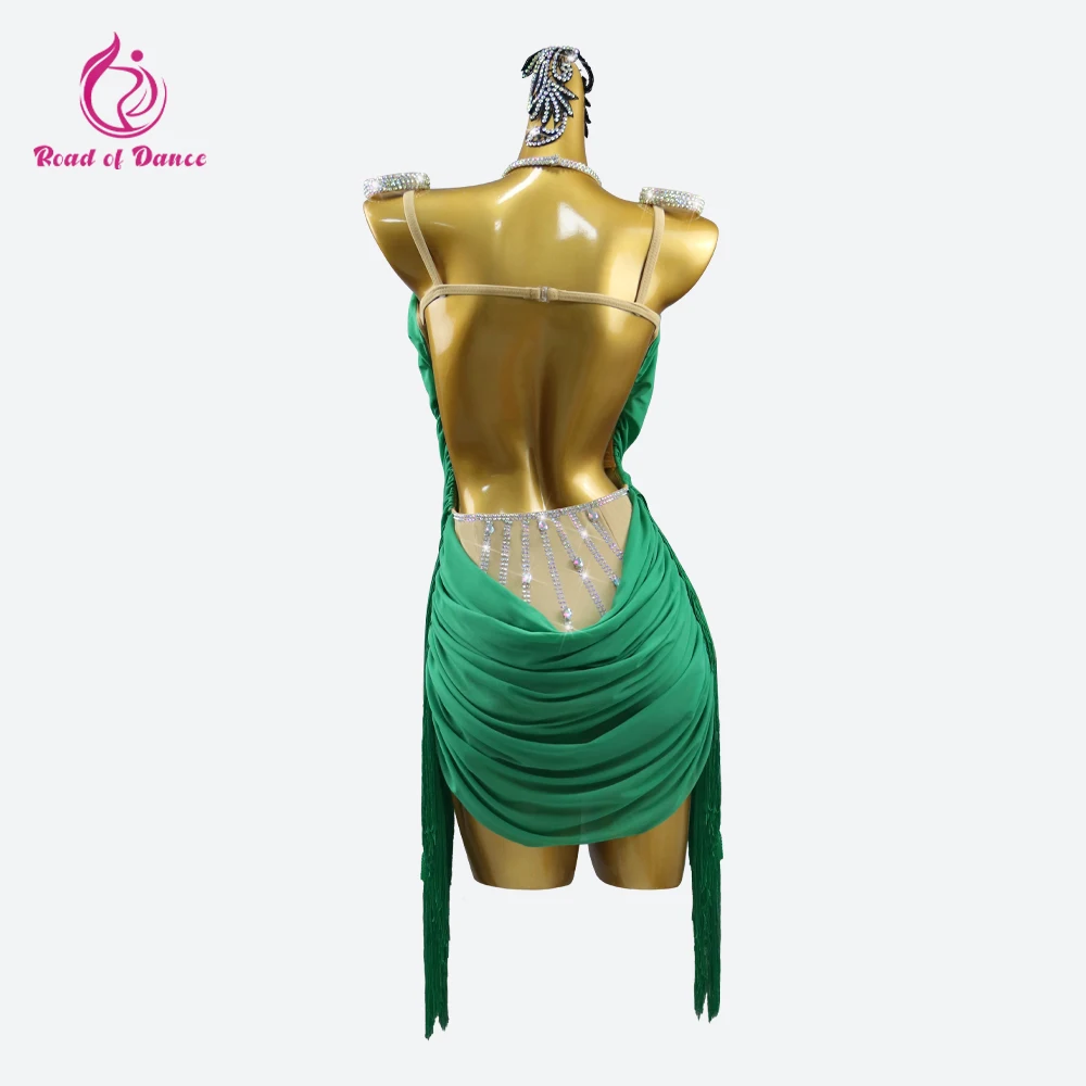 Latin American Clothes For Dancing Fringed Skirt Dresses for Women Dancewear Line Suit Samba Costume Ballroom Standard Kids Wear