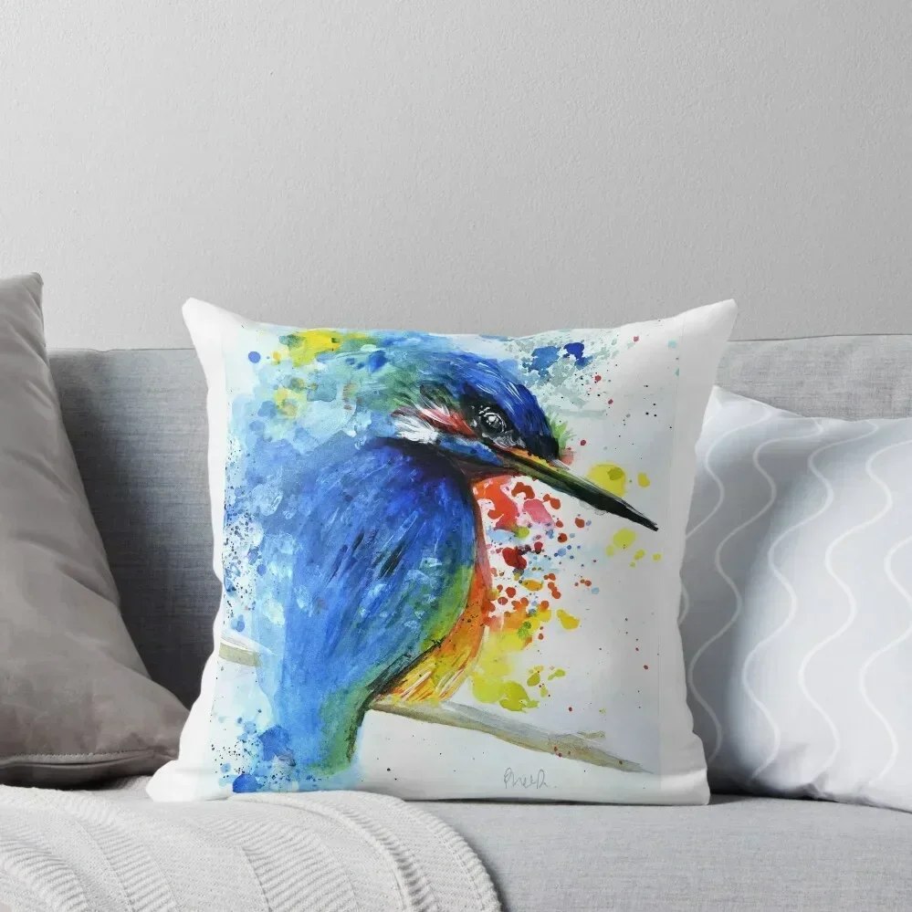 Watercolour Kingfisher Throw Pillow pillow pillowcase Pillow Case Cushions Cover christmas ornaments 2025