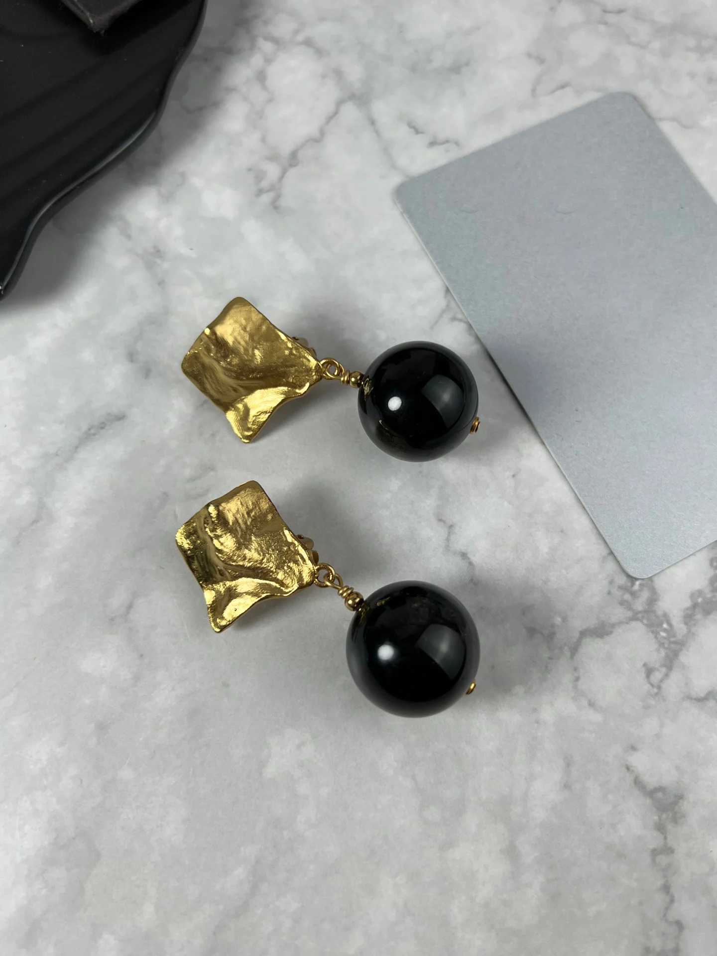 

Vintage natural crystal ear clips luxury earrings for women holiday gifts