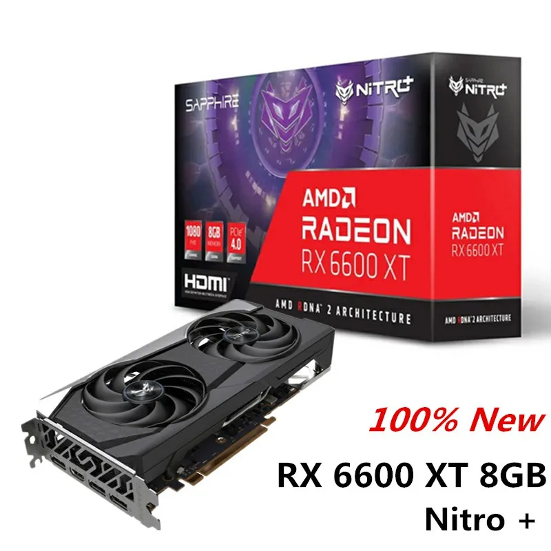 مراجعة شاملة لبطاقة الرسوميات Sapphire RX 6600 XT 8GB Nitro OC: الأداء المثالي للألعاب بجودة عالية