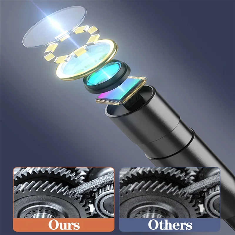 BB-4.3Inch IPS Screen 8Mm Camera 1920 X 1080P HD Industrial Endoscope IP67 Waterproof 5M Cable Car Diagnostic C30 20000Mah