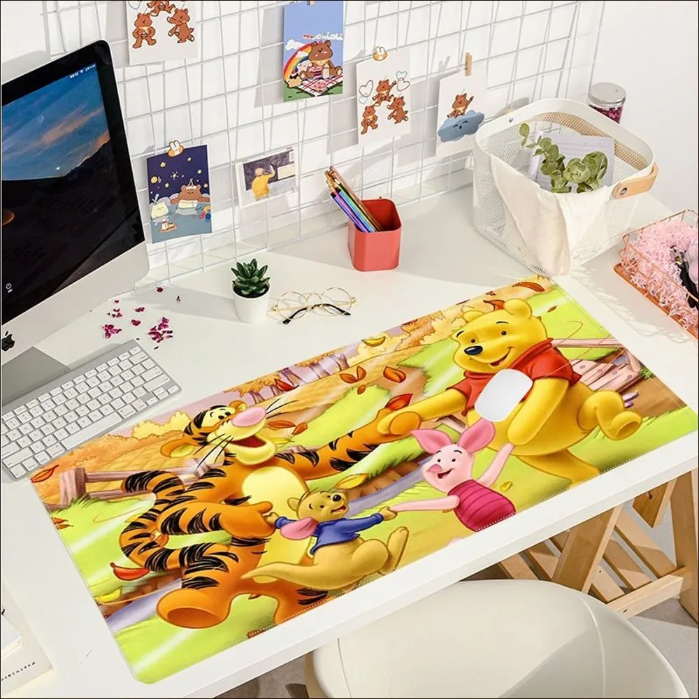 Disney Winnie the Pooh Bär Mauspad Schönes großes Gaming-Mauspad L XL XXL Gamer-Mauspad Größe Spieltastatur-Pad für Gamer