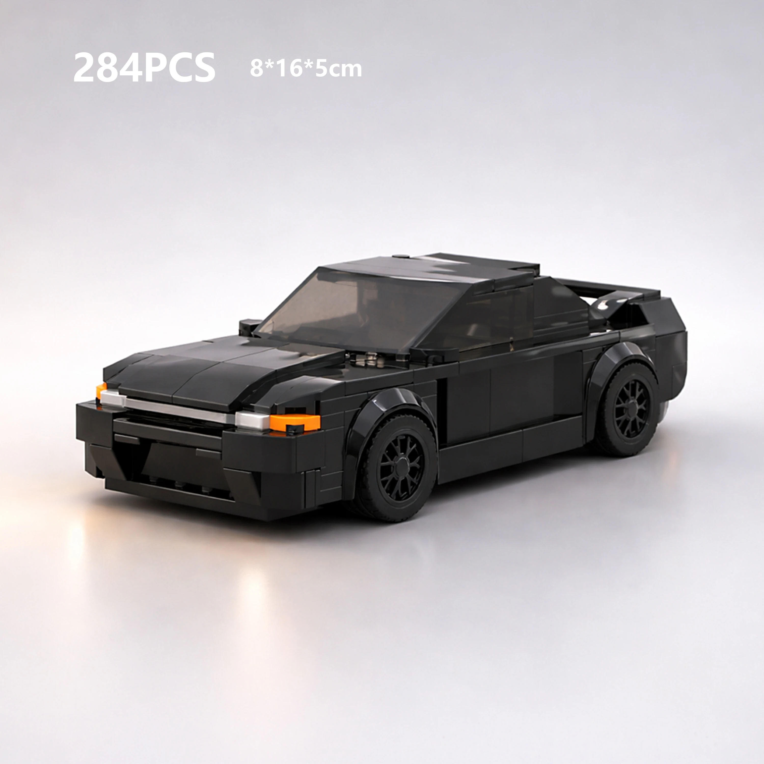 MOC R32 Style Sports Racing Car 284PCS 8 Stud Wide Small Bricks Building Blocks Model Speed Series Assembly Toy Gift
