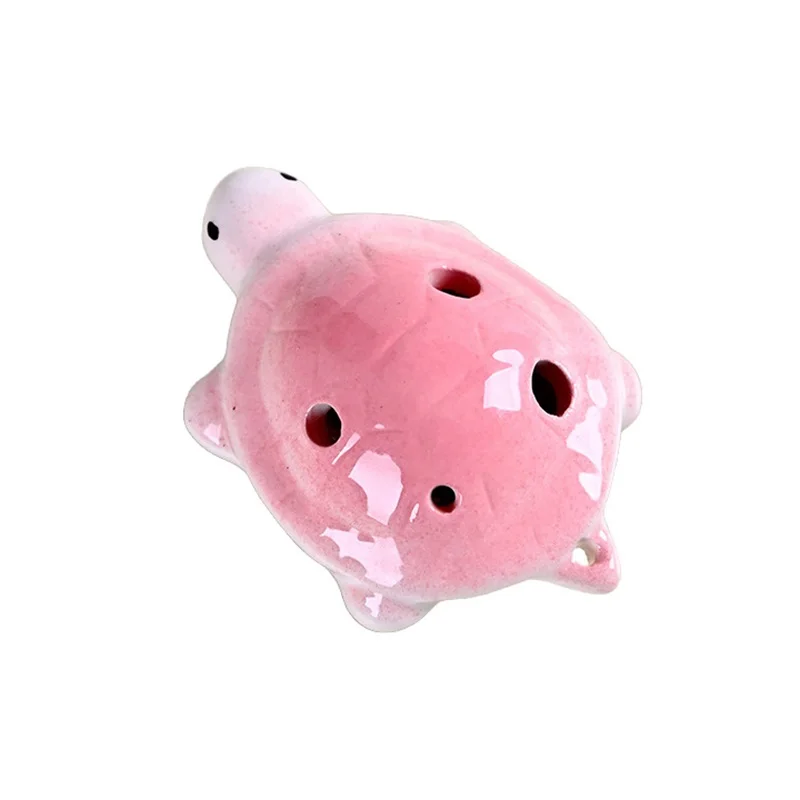 Cute Small Turtle Ocarina Instruments Kiln Color Changing Series 6 Hole Ocarina Handmade Ocarina Instrument Pleasant Sound